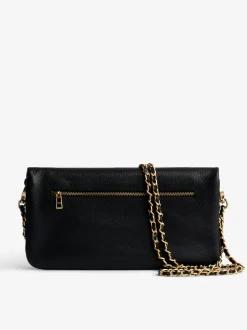 Shop Zadig & Voltaire Rock ClutchICONIC Noirgold